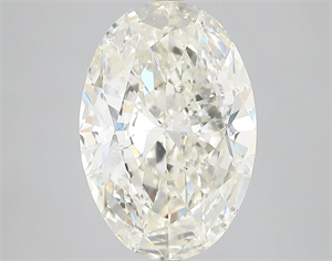 Picture of Natural Diamond 5.01 Carats, Oval with  Cut, J Color, SI2 Clarity and Certified by IGI