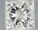 Natural Diamond 1.00 Carats, Princess with  Cut, K Color, VVS1 Clarity and Certified by GIA