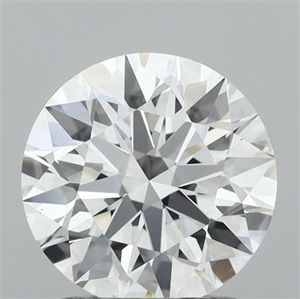 Picture of Lab Grown Diamond 1.54 Carats, Round with Ideal Cut, E Color, SI1 Clarity and Certified by IGI