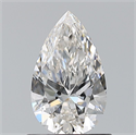 Natural Diamond 0.81 Carats, Pear with  Cut, G Color, VVS2 Clarity and Certified by GIA