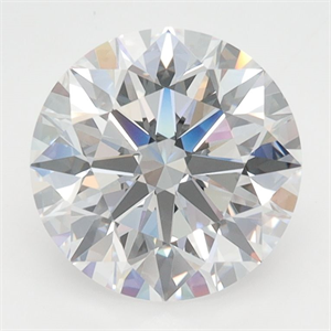 Picture of Lab Grown Diamond 2.44 Carats, Round with Excellent Cut, D Color, VVS1 Clarity and Certified by GIA