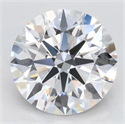 Lab Grown Diamond 3.67 Carats, Round with Excellent Cut, E Color, VVS1 Clarity and Certified by GIA