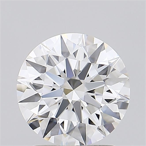 Picture of Lab Grown Diamond 1.70 Carats, Round with Ideal Cut, D Color, VVS2 Clarity and Certified by IGI