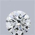 Natural Diamond 0.54 Carats, Round with Excellent Cut, I Color, IF Clarity and Certified by IGI