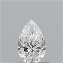 Diamante Natural 0.51 quilates, De pera , Color D, claridad VVS2 y certificado GIA
