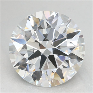 Picture of Lab Grown Diamond 2.62 Carats, Round with Ideal Cut, D Color, VVS1 Clarity and Certified by IGI