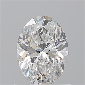 Foto Diamante Natural 0.90 quilates, Ovalado , Color F, claridad SI1 y certificado GIA de