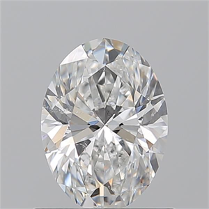 Foto Diamante Natural 0.90 quilates, Ovalado , Color F, claridad SI1 y certificado GIA de