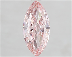 Picture of Lab Grown Diamond 1.61 Carats, Marquise with  Cut, Fancy Vivid Pink Color, VVS2 Clarity and Certified by IGI