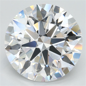 Picture of Lab Grown Diamond 4.79 Carats, Round with Excellent Cut, D Color, IF Clarity and Certified by GIA