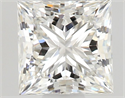 Natural Diamond 0.50 Carats, Princess with  Cut, H Color, VVS2 Clarity and Certified by GIA