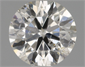 Natural Diamond 0.90 Carats, Round with Excellent Cut, H Color, SI2 Clarity and Certified by IGI