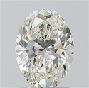 Natural Diamond 1.01 Carats, Oval with  Cut, H Color, VS2 Clarity and Certified by IGI