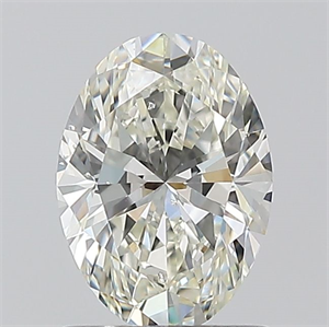 Picture of Natural Diamond 1.01 Carats, Oval with  Cut, H Color, VS2 Clarity and Certified by IGI