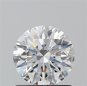 Picture of Natural Diamond 1.01 Carats, Round with Excellent Cut, G Color, SI1 Clarity and Certified by GIA