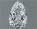 Natural Diamond 0.50 Carats, Pear with  Cut, G Color, VS2 Clarity and Certified by GIA