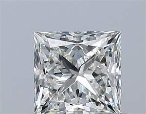 Picture of Natural Diamond 0.51 Carats, Princess with  Cut, J Color, VVS1 Clarity and Certified by GIA