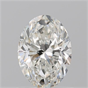 Natural Diamond 1.01 Carats, Oval with  Cut, H Color, VS1 Clarity and Certified by GIA