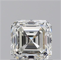 Natural Diamond 1.01 Carats, Asscher with  Cut, I Color, VS1 Clarity and Certified by GIA
