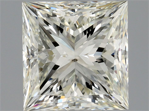 Picture of Natural Diamond 1.50 Carats, Princess with  Cut, K Color, SI1 Clarity and Certified by GIA