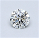 Natural Diamond 0.83 Carats, Round with Excellent Cut, H Color, VVS2 Clarity and Certified by GIA