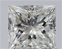 Natural Diamond 0.50 Carats, Princess with  Cut, I Color, SI1 Clarity and Certified by GIA