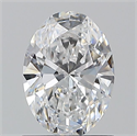 Natural Diamond 1.01 Carats, Oval with  Cut, D Color, VS1 Clarity and Certified by GIA