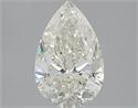 Natural Diamond 2.53 Carats, Pear with  Cut, J Color, SI2 Clarity and Certified by IGI