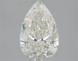 Picture of Natural Diamond 2.53 Carats, Pear with  Cut, J Color, SI2 Clarity and Certified by IGI