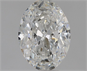 Natural Diamond 1.00 Carats, Oval with  Cut, F Color, VS1 Clarity and Certified by GIA