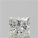 Natural Diamond 1.06 Carats, Princess with  Cut, J Color, VS2 Clarity and Certified by GIA