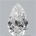 Natural Diamond 0.50 Carats, Pear with  Cut, E Color, VVS2 Clarity and Certified by GIA