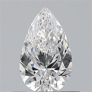 Picture of Natural Diamond 0.50 Carats, Pear with  Cut, E Color, VVS2 Clarity and Certified by GIA