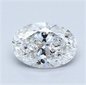 Natural Diamond 1.01 Carats, Oval with  Cut, E Color, VVS1 Clarity and Certified by GIA