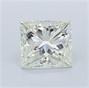 Natural Diamond 0.80 Carats, Princess with  Cut, K Color, VS1 Clarity and Certified by GIA