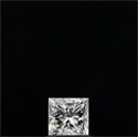 Natural Diamond 0.70 Carats, Princess with  Cut, J Color, SI1 Clarity and Certified by GIA