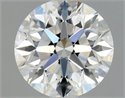 Natural Diamond 0.90 Carats, Round with Excellent Cut, D Color, VS2 Clarity and Certified by GIA