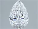 Diamante Natural 2.51 quilates, De pera , Color D, claridad VVS2 y certificado GIA