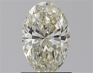 Picture of Natural Diamond 1.00 Carats, Oval with  Cut, K Color, SI2 Clarity and Certified by GIA