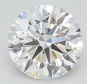 Picture of Lab Grown Diamond 3.39 Carats, Round with Ideal Cut, E Color, VVS1 Clarity and Certified by IGI