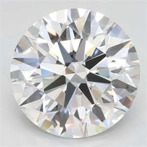 Picture of Lab Grown Diamond 4.02 Carats, Round with Excellent Cut, D Color, VVS1 Clarity and Certified by GIA