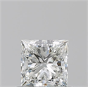 Natural Diamond 0.70 Carats, Princess with  Cut, I Color, VS1 Clarity and Certified by GIA