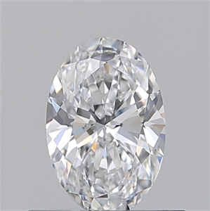 Picture of Natural Diamond 0.53 Carats, Oval with  Cut, D Color, VVS1 Clarity and Certified by GIA