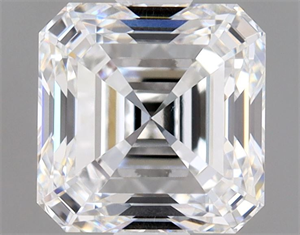 Picture of Natural Diamond 0.90 Carats, Asscher with  Cut, E Color, VVS2 Clarity and Certified by GIA