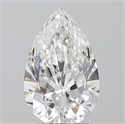 Diamante Natural 2.62 quilates, De pera , Color E, claridad FL y certificado GIA