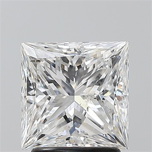 Foto Diamante Natural 2.01 quilates, Princesa , Color E, claridad SI2 y certificado GIA de