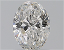 Natural Diamond 0.65 Carats, Oval with  Cut, E Color, VS2 Clarity and Certified by GIA