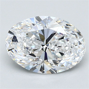 Foto Diamante Natural 1.80 quilates, Ovalado , Color D, claridad SI1 y certificado GIA de