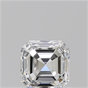 Natural Diamond 0.90 Carats, Asscher with  Cut, F Color, VVS2 Clarity and Certified by GIA