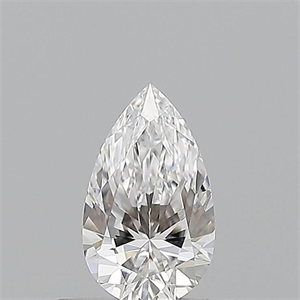 Picture of Natural Diamond 0.50 Carats, Pear with  Cut, D Color, VVS2 Clarity and Certified by GIA